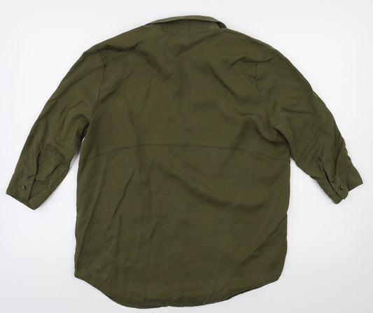 Jack Wills Womens Green Basic Polo Size 8