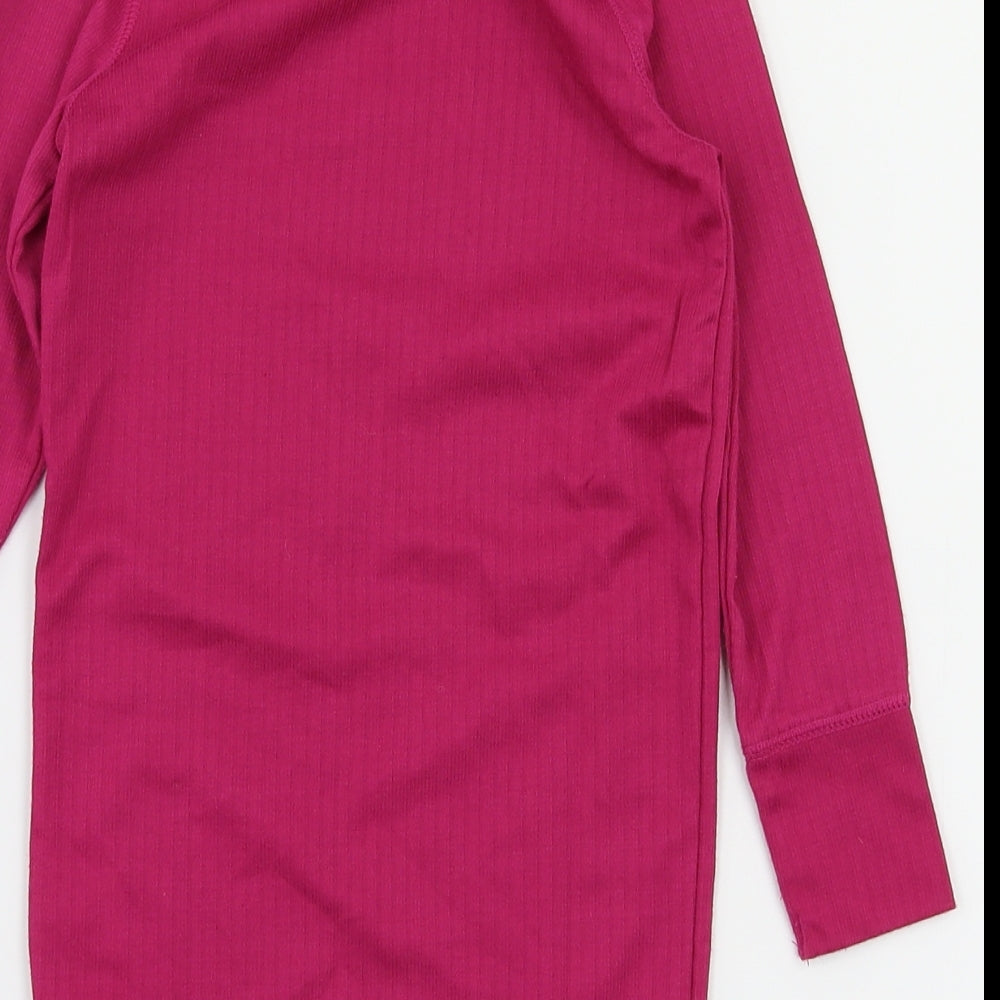 snow wear Girls Pink Basic T-Shirt Size 3-4 Years