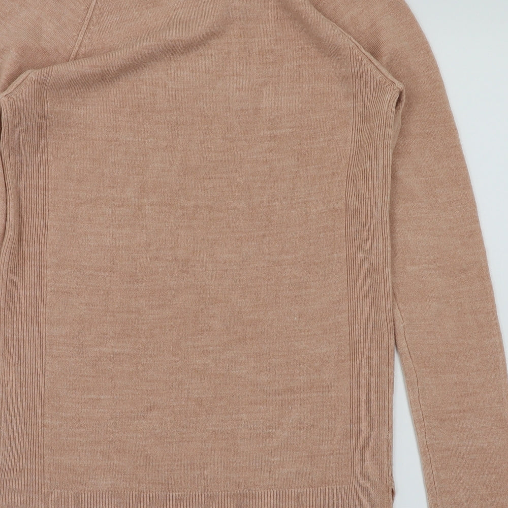 primark Womens Pink Houndstooth Basic T-Shirt Size 6