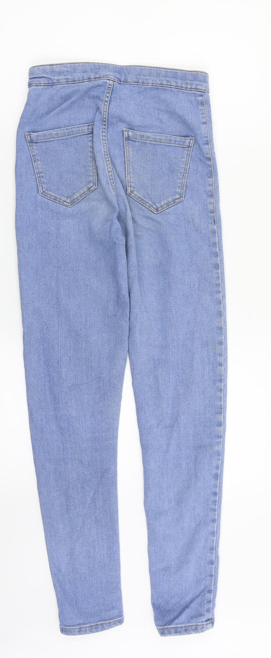 Topshop Womens Blue Denim Skinny Jeans Size 25 in L30 in
