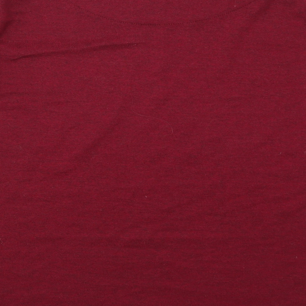 Alexara Womens Pink Basic T-Shirt Size 16