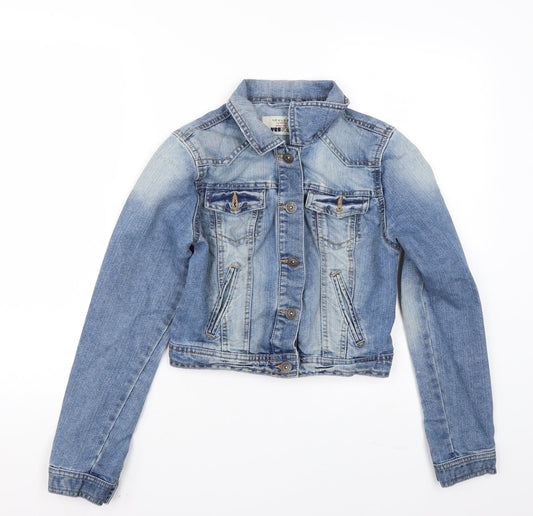 Newlook Womens Blue Jacket Coat Size 10
