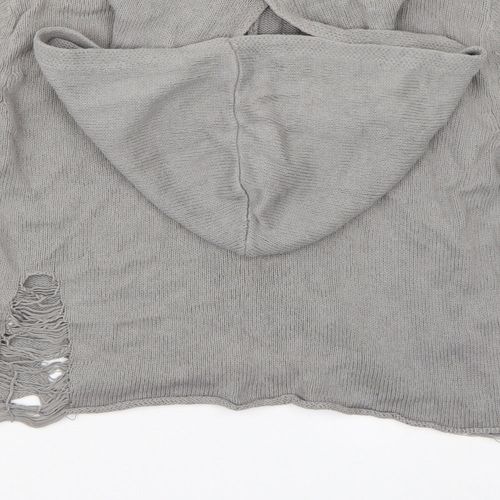 H&M Womens Grey Pullover Hoodie Size S