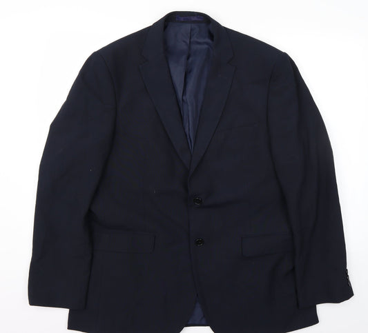 Womens UK Size 42 Marks and Spencer Regular Blue Suit Jacket