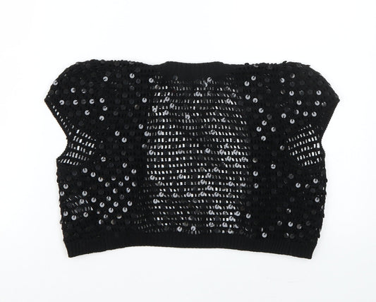 Mk one Womens Black Cardigan Jumper Size 12