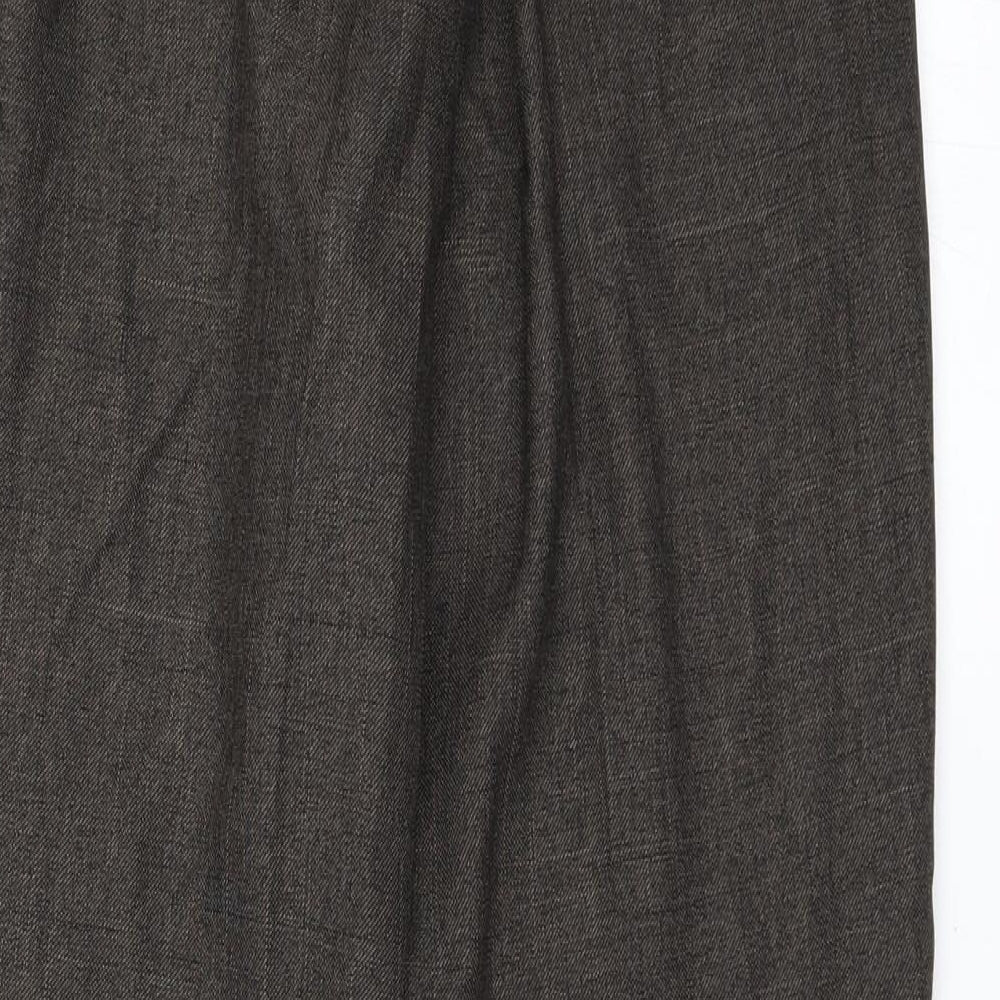 Womens UK Size 8 Marks and Spencer Regular Fit Brown Trousers