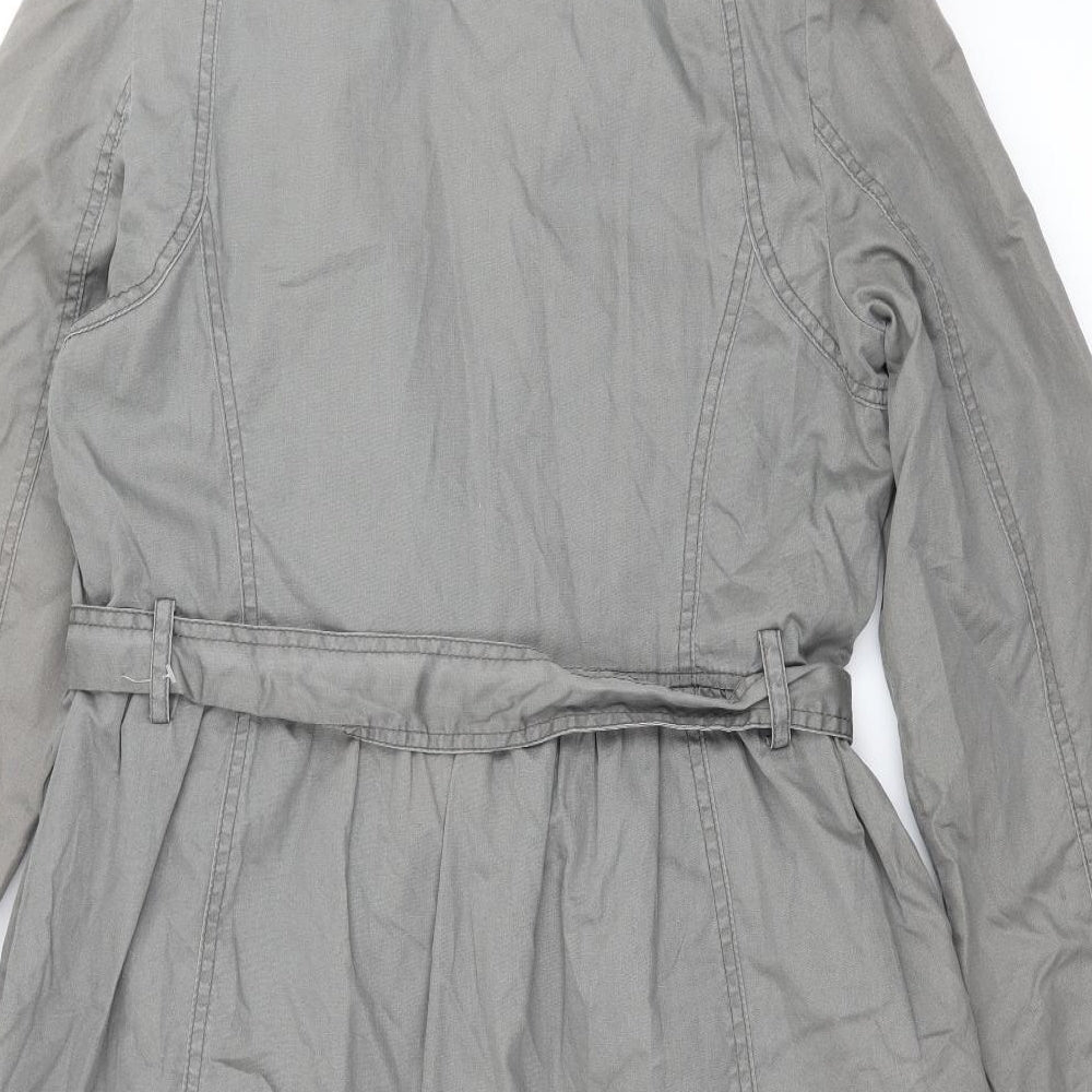 Womens UK Size 12 Marks and Spencer Grey Overcoat