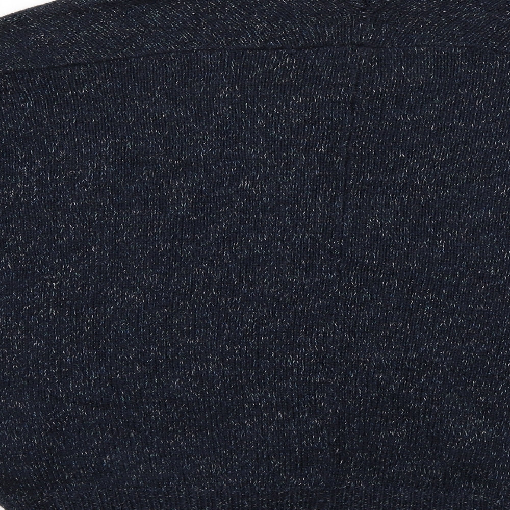 Papaya Womens Blue Knit Cardigan Jumper Size M