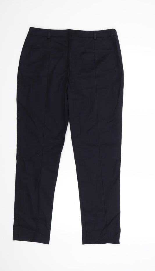 Oasis Womens Blue Trousers Size 12 L27 in