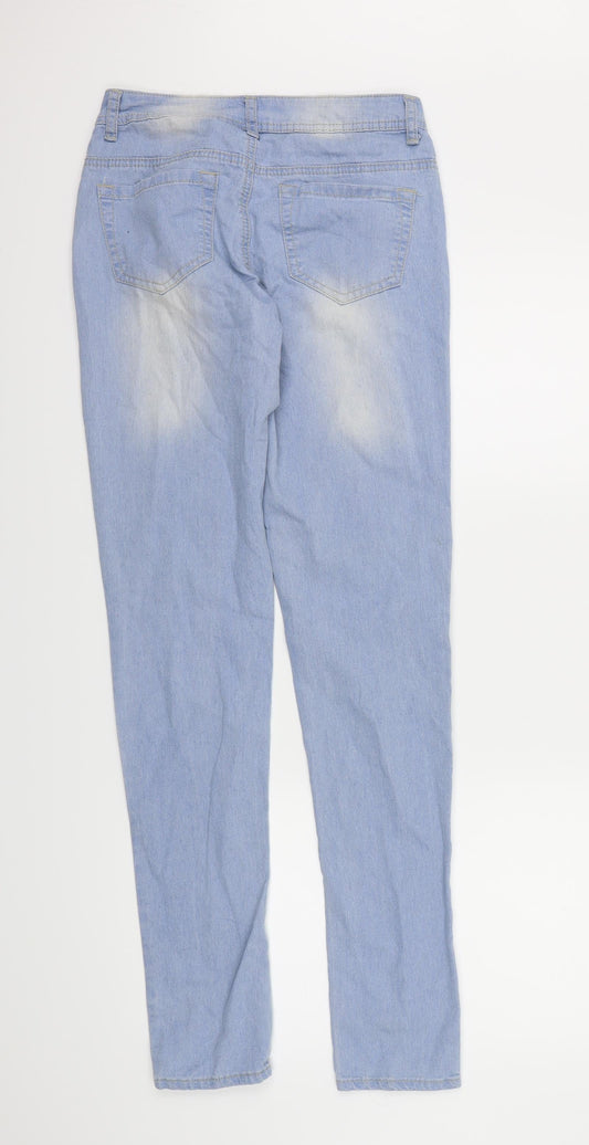 Denim co Womens Blue Denim Straight Jeans Size 6 L30 in