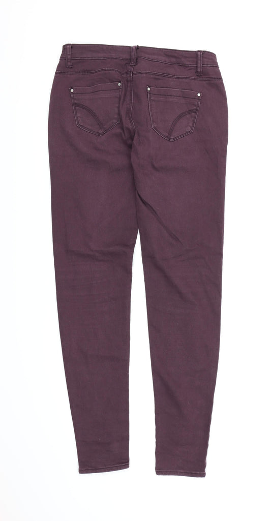 Denim co Womens Purple Denim Jegging Jeans Size 12 L30 in