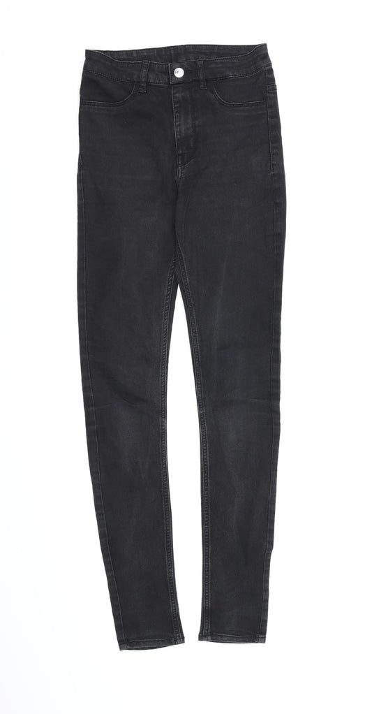 Womens UK Size 6 Divided by H&M Regular Fit Skinny Black Jeans