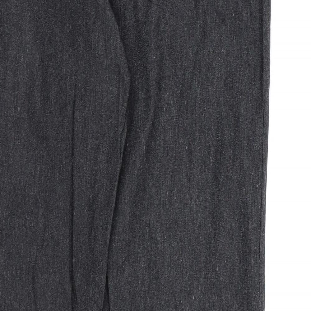 Womens UK Size 16 H&M Regular Fit Dress Pants Grey Trousers