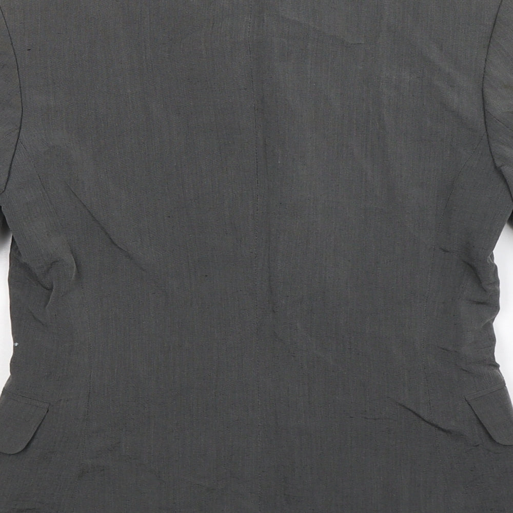 Womens UK Size 10 Preworn Regular Grey Suit Jacket
