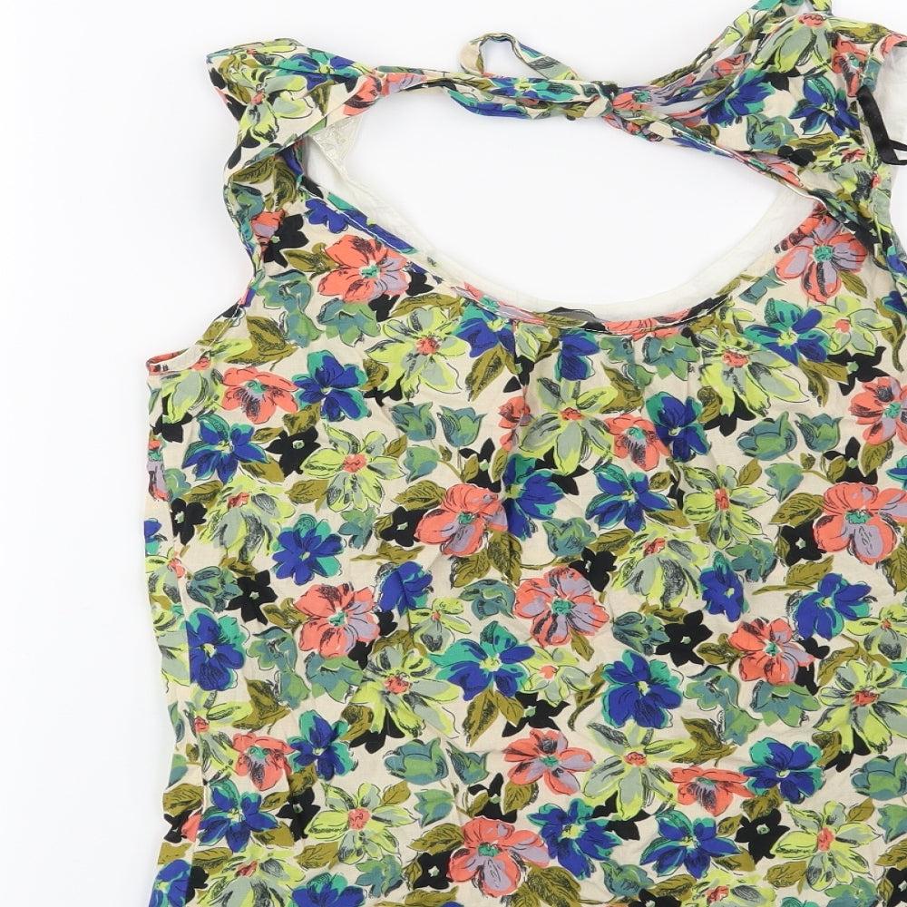 Womens UK Size 8 Dorothy Perkins Green Basic Blouse