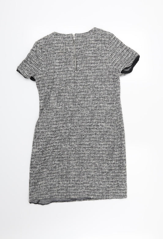 New Look Womens Black Geometric Shift Size 10