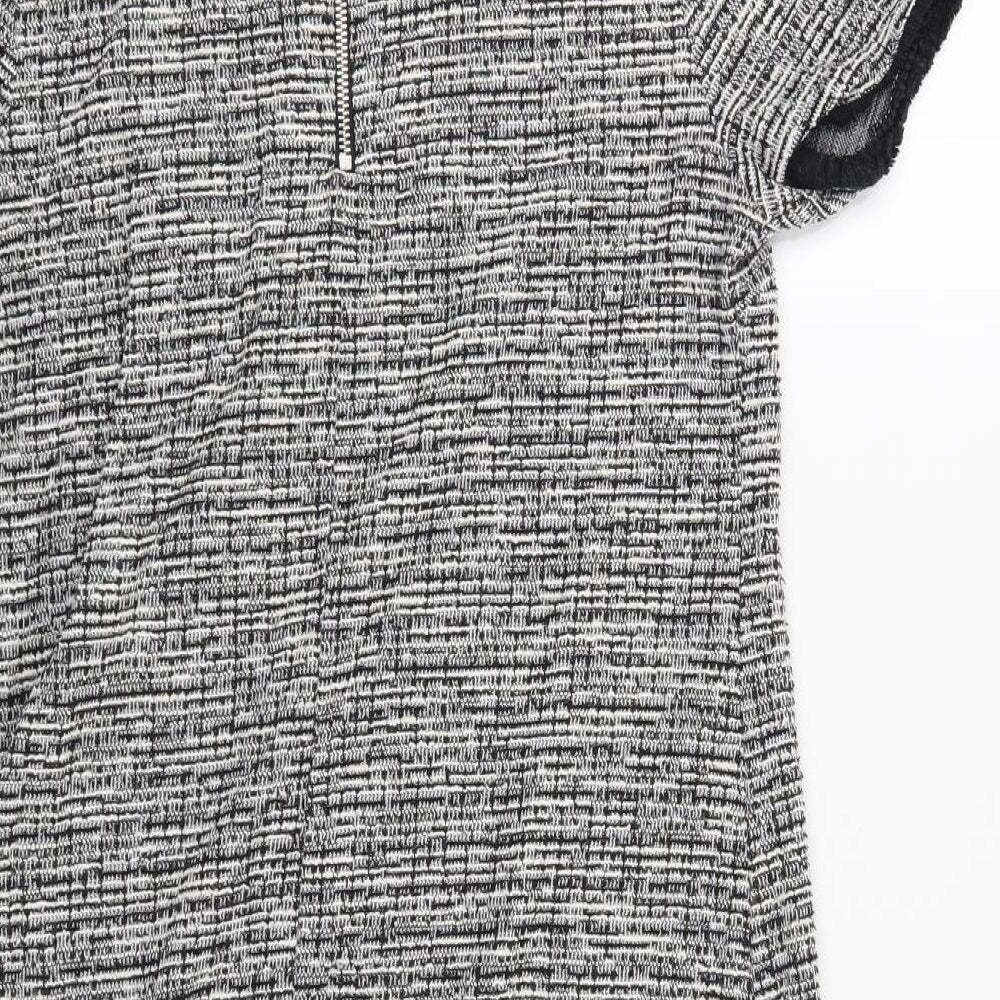 New Look Womens Black Geometric Shift Size 10