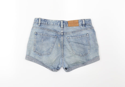 H&M Womens Blue   Cut-Off Shorts Size 30 in