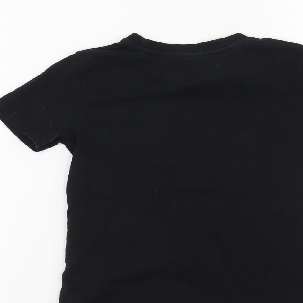 River Island Boys Black Basic T-Shirt Size 3-4 Years - London New York
