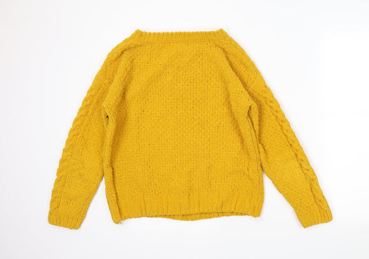 Primark Womens Yellow Pullover Jumper Size XS