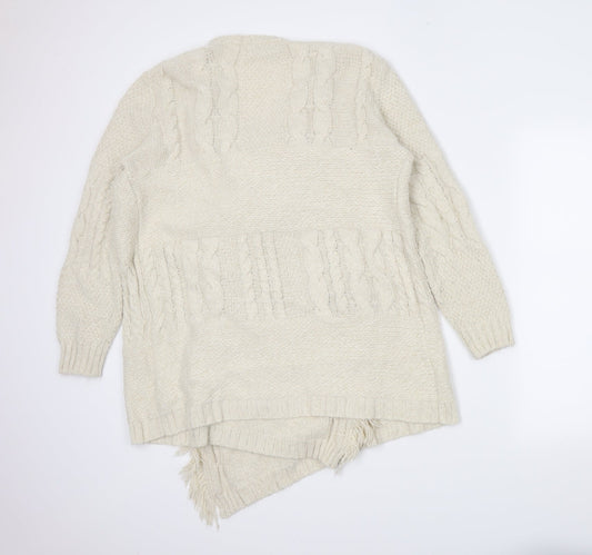 NEXT Womens Beige Wrap Jumper Size M