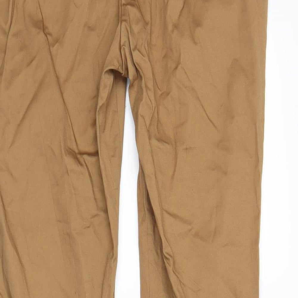 Womens UK Size 14 Dorothy Perkins Regular Fit Brown Trousers