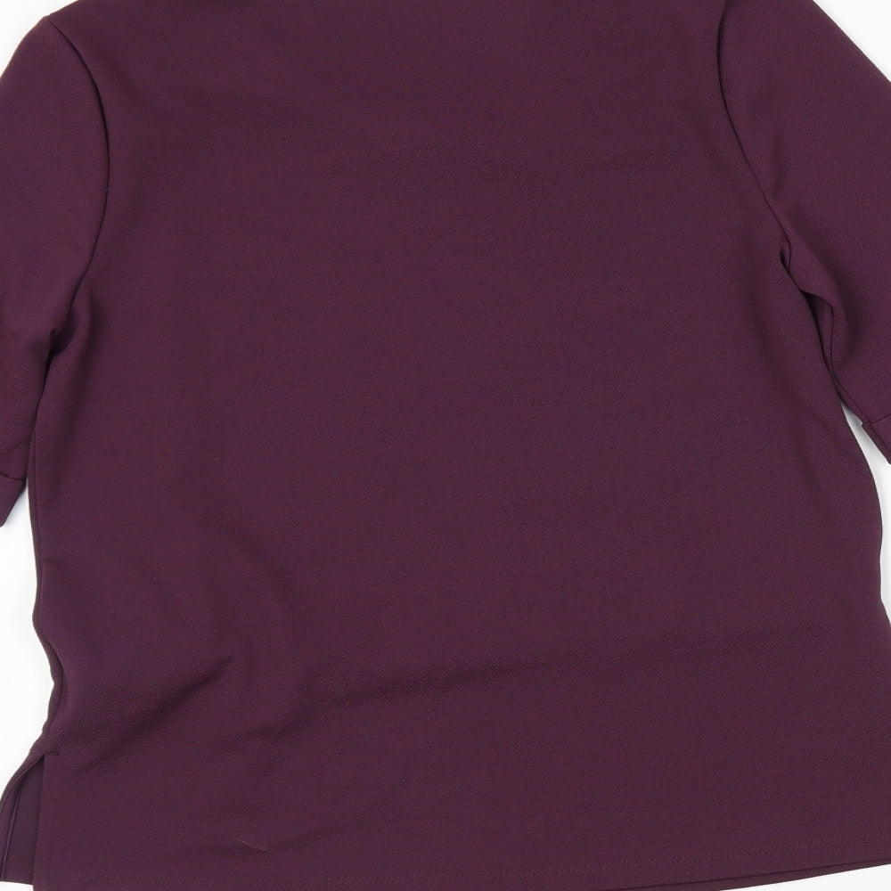 Womens UK Size 10 NEXT Purple Basic Blouse