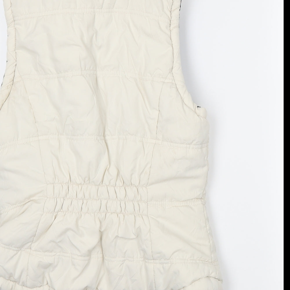 George Womens Ivory Gilet Coat Size 12 - Reversible