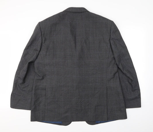 Alfred Brown Mens Green Check  Jacket Suit Jacket Size M