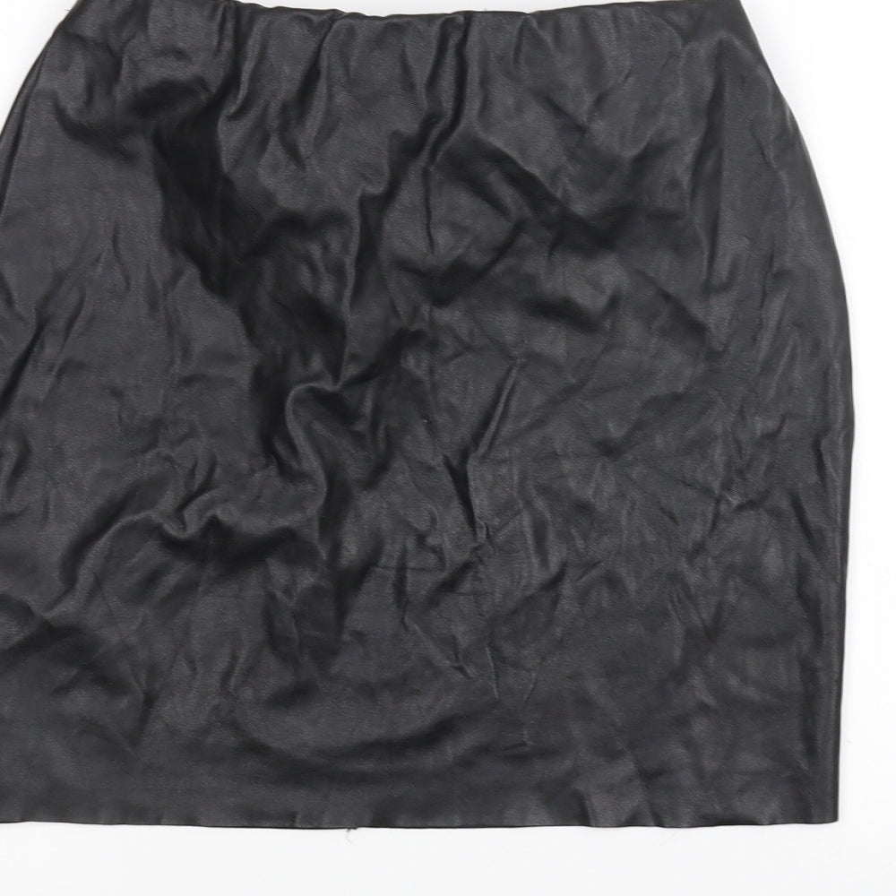 Boohoo Womens Black Mini Skirt Size 8