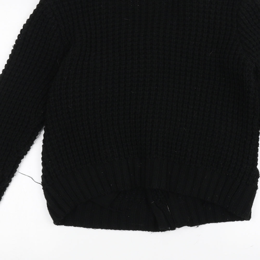 love knitwear Womens Black Knit Jacket Size L