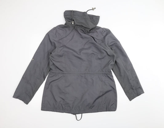 George Womens Grey Overcoat Coat Size 14