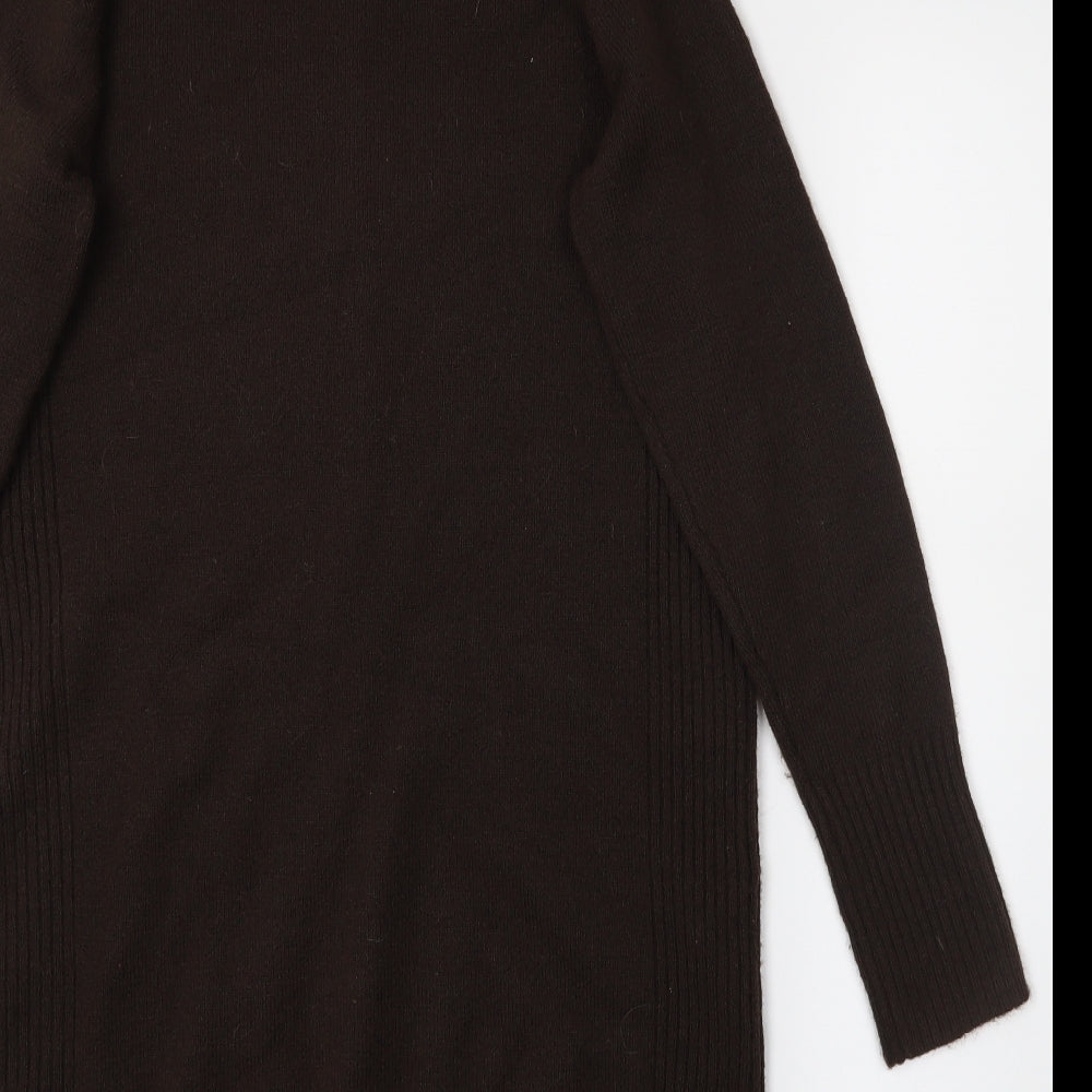 Wallis Womens Brown Jumper Dress Size S