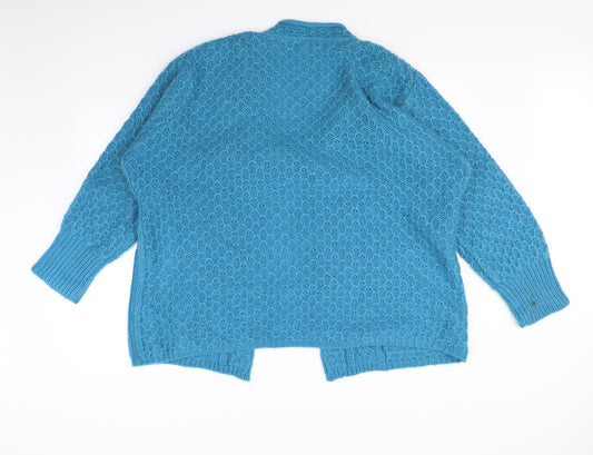 casual comfort Womens Blue Cardigan Jumper Size 24