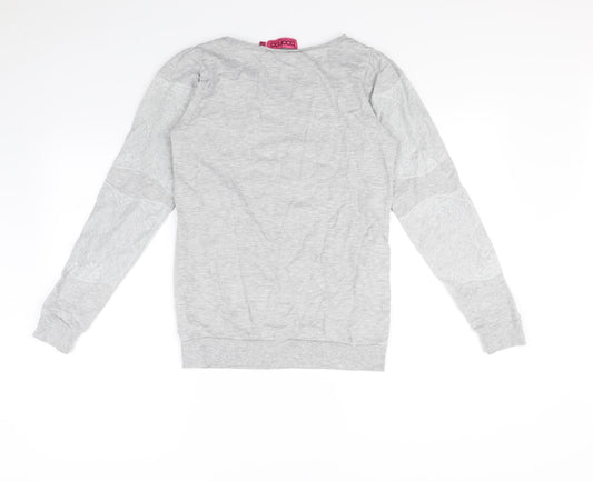 Boohoo Womens Grey Pullover Jumper Size 10