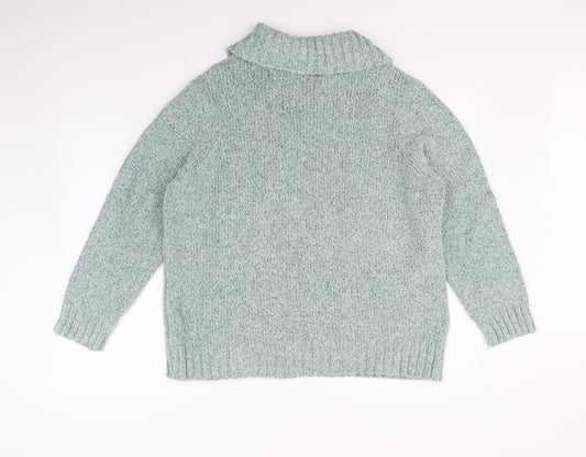 BM Womens Green Pullover Jumper Size XL