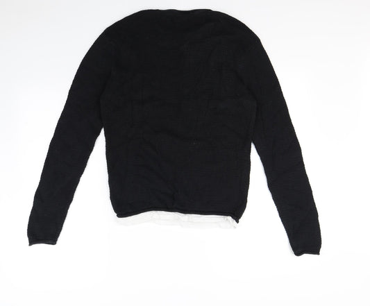 Brave Soul Mens Black Pullover Jumper Size M