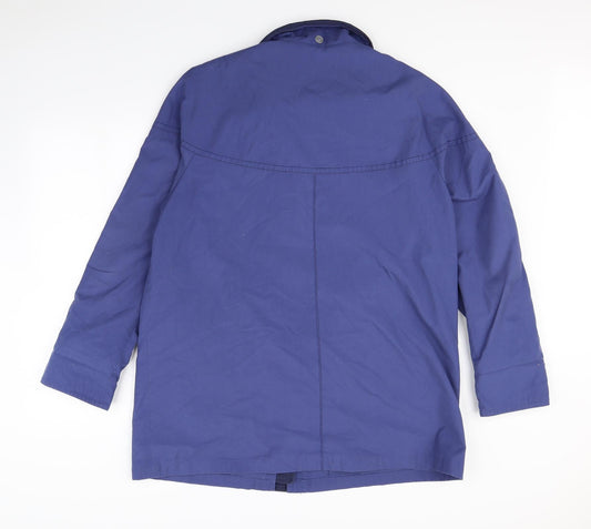 Womens UK Size 16 Debenhams Blue Rain Coat
