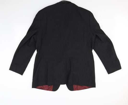 Mens UK Size L Preworn Regular Black Suit Jacket