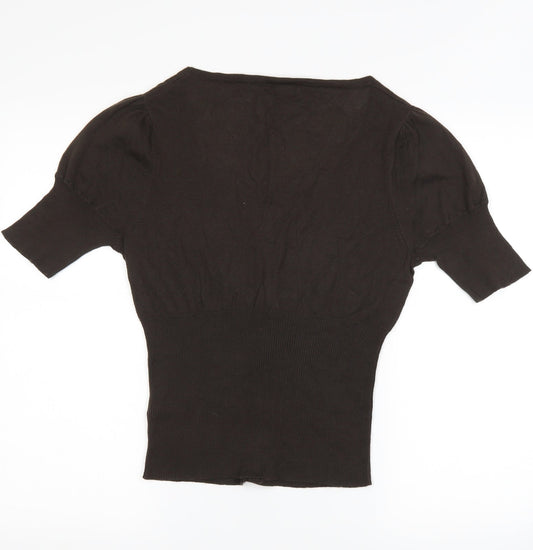 Mexx Womens Brown Shrug Jumper Size L
