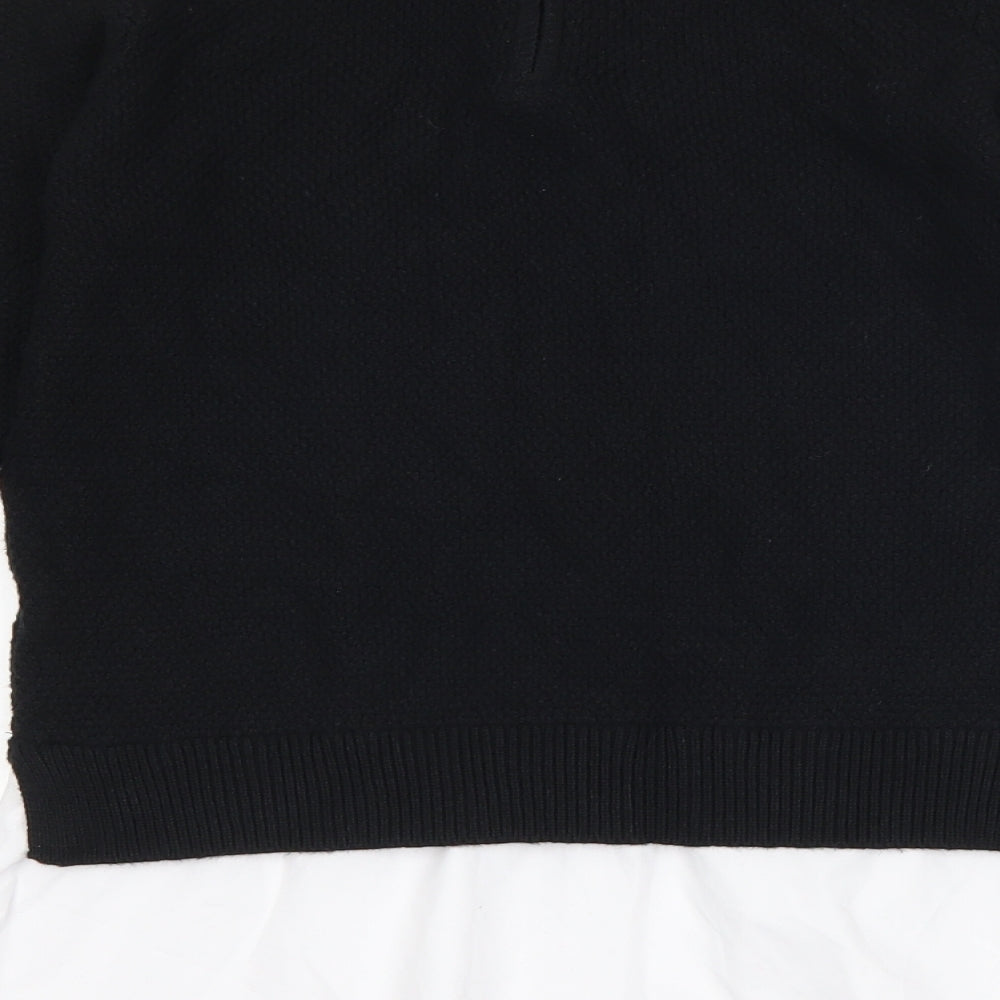 F&F Girls Black Basic Blouse Size 11-12 Years - School Wear