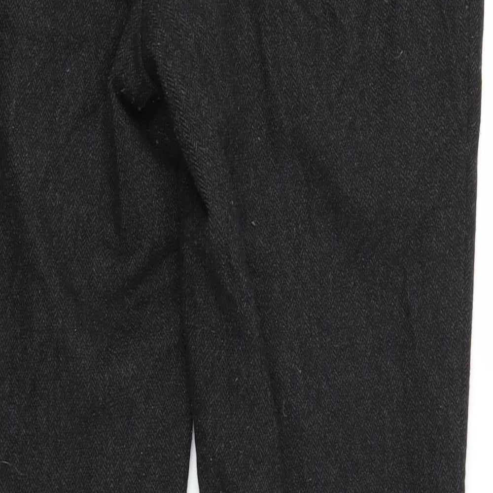 Womens UK Size 14 M&S Regular Fit Black Trousers