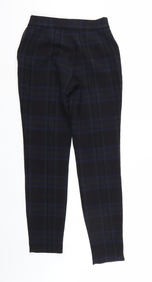 Womens UK Size 4 Zara Regular Fit Multicoloured Trousers