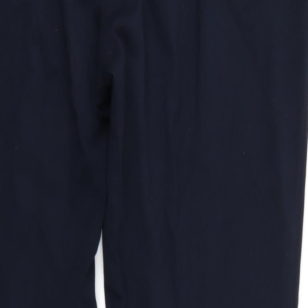 Womens UK Size 16 M&S Regular Fit Blue Trousers