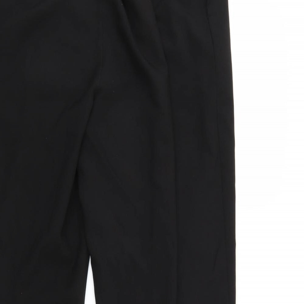 Womens UK Size 18 BM Regular Fit Black Trousers