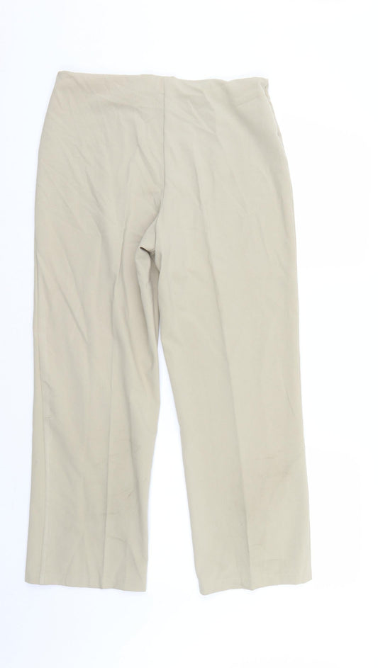 Autonomy Womens Ivory Trousers Size 10 L26 in