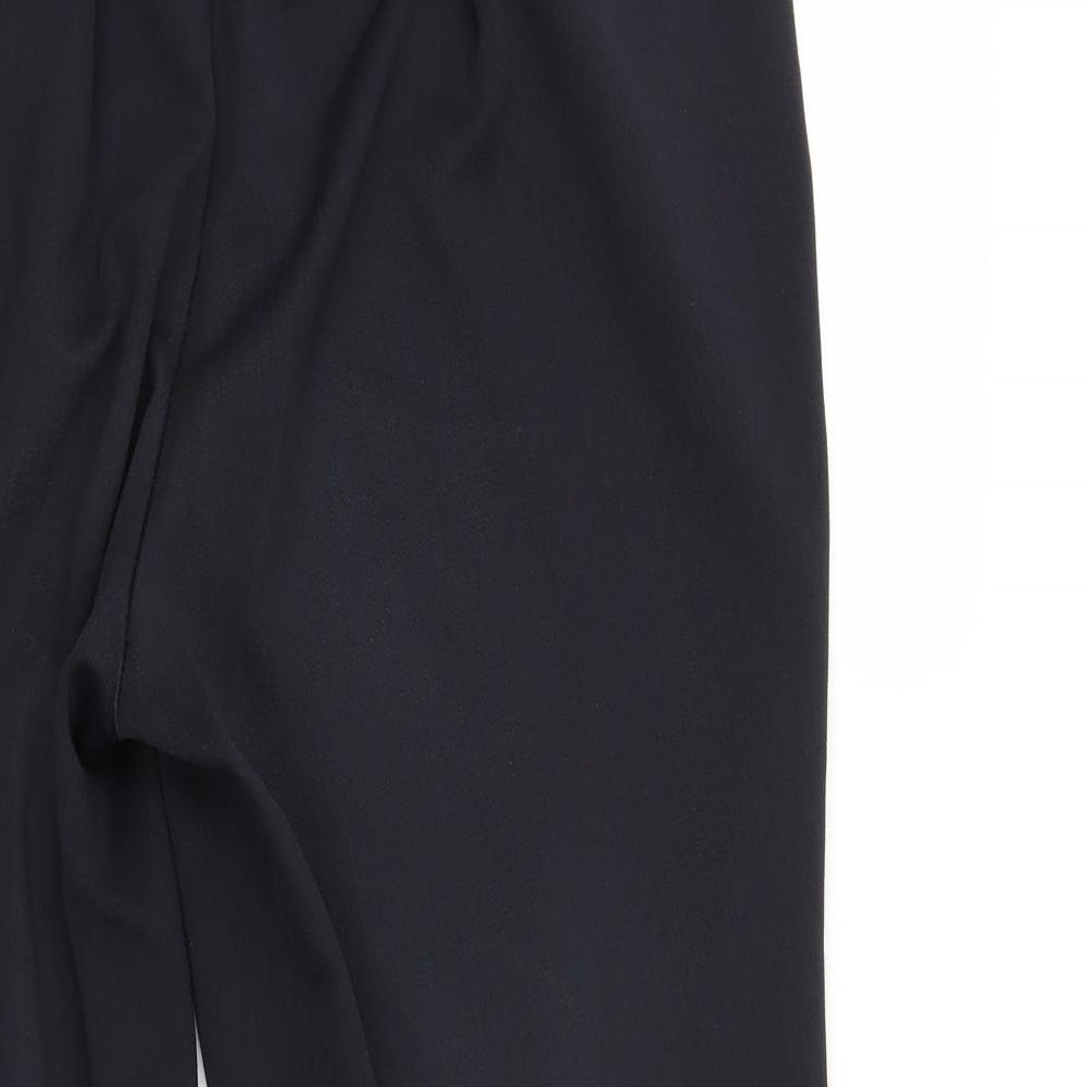 Womens UK Size 16 BM Regular Fit Black Trousers