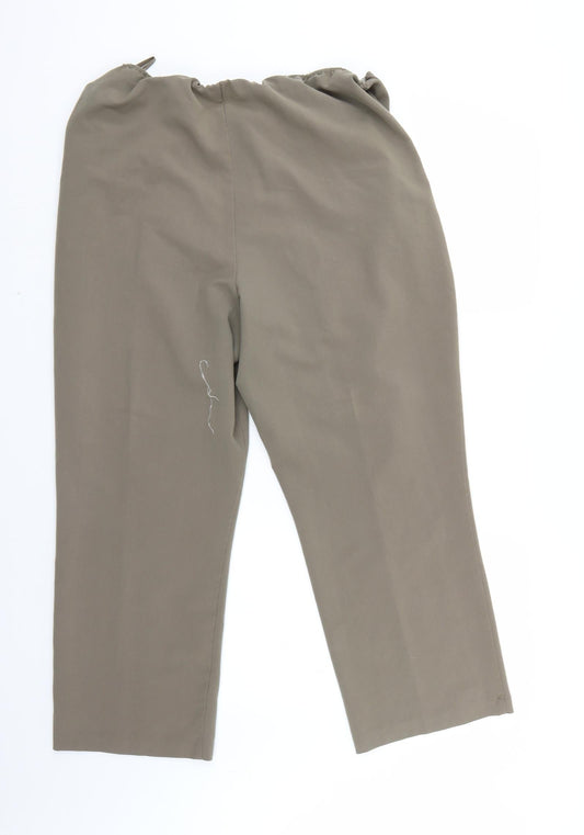 Womens UK Size 18 BM Regular Fit Beige Trousers