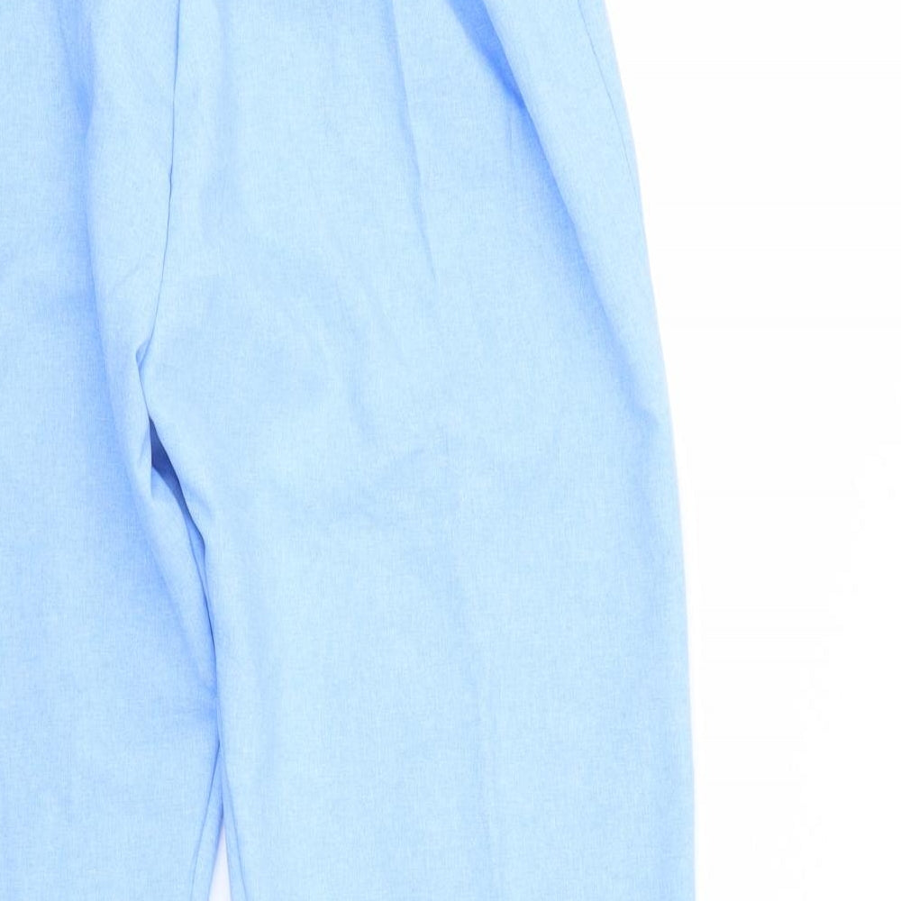Bodywise Womens Blue Trousers Size 20 L27 in - Elastic Waist