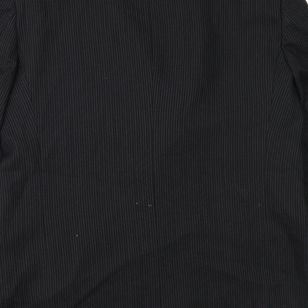 Mens UK Size 42 River Island Regular Black Suit Jacket
